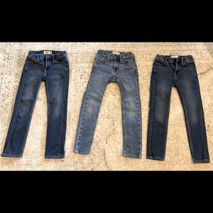 3 boys Abercrombie kids skinny fit jeans. 7/8